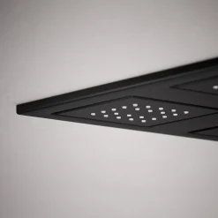 Overhead shower panel with four 22-nozzle sprayheads