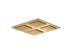 Overhead shower panel with four 22-nozzle sprayheads