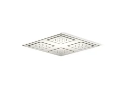 Overhead shower panel with four 22-nozzle sprayheads