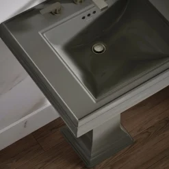 Pedestal/console table bathroom sink basin with 8