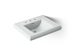 Pedestal/console table bathroom sink basin with 8