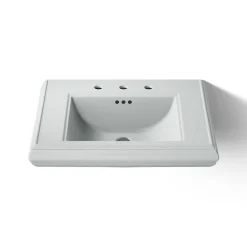 Pedestal/console table bathroom sink basin with 8