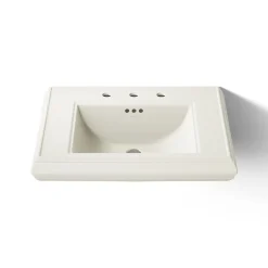Pedestal/console table bathroom sink basin with 8