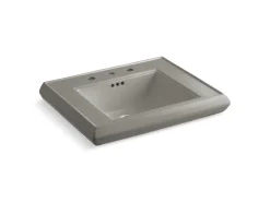 Pedestal/console table bathroom sink basin with 8