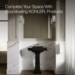 Pedestal/console table bathroom sink basin with single faucet-hole drilling