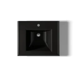 Pedestal/console table bathroom sink basin with single faucet-hole drilling