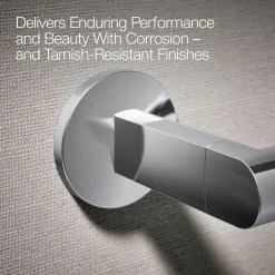 Pivoting toilet paper holder