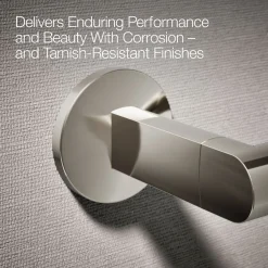 Pivoting toilet paper holder