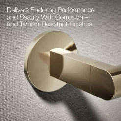 Pivoting toilet paper holder