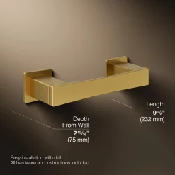 Pivoting toilet paper holder