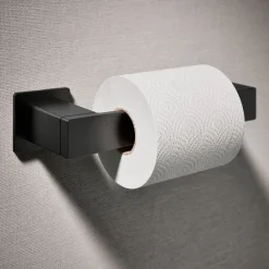 Pivoting toilet paper holder