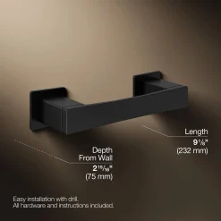 Pivoting toilet paper holder