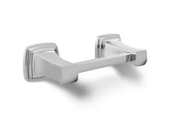 Pivoting toilet paper holder
