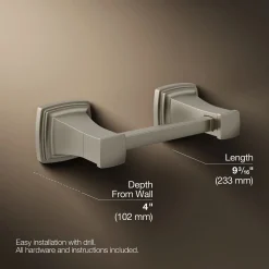 Pivoting toilet paper holder