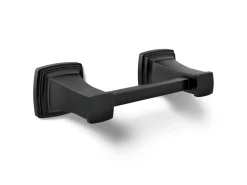 Pivoting toilet paper holder