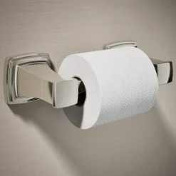 Pivoting toilet paper holder
