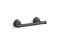 Pivoting toilet paper holder