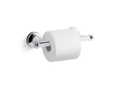 Pivoting toilet paper holder