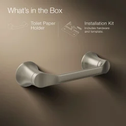 Pivoting toilet paper holder