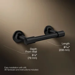 Pivoting toilet paper holder