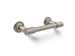 Pivoting toilet paper holder