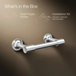 Pivoting toilet paper holder
