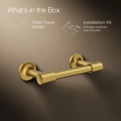 Pivoting toilet paper holder