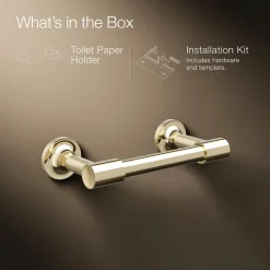Pivoting toilet paper holder