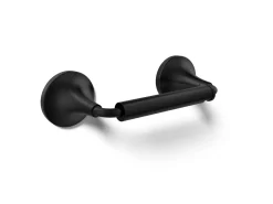 Pivoting toilet paper holder