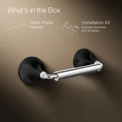 Pivoting toilet paper holder
