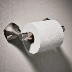 Pivoting toilet paper holder