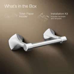 Pivoting toilet paper holder
