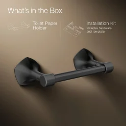 Pivoting toilet paper holder