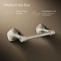 Pivoting toilet paper holder