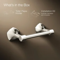Pivoting toilet paper holder
