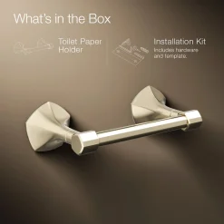 Pivoting toilet paper holder