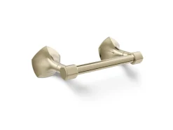 Pivoting toilet paper holder