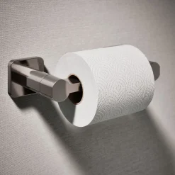Pivoting toilet paper holder