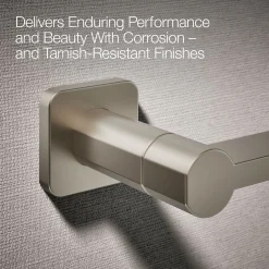 Pivoting toilet paper holder