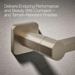 Pivoting toilet paper holder