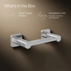 Pivoting toilet paper holder