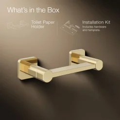 Pivoting toilet paper holder