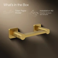 Pivoting toilet paper holder