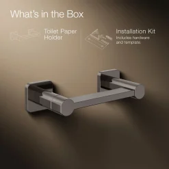 Pivoting toilet paper holder