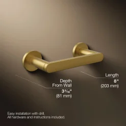 Pivoting toilet paper holder