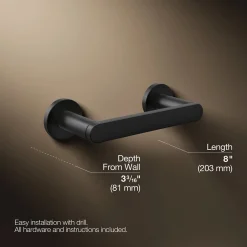 Pivoting toilet paper holder