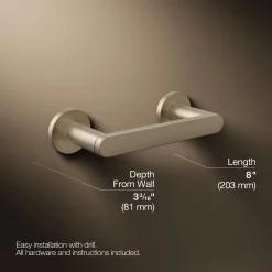 Pivoting toilet paper holder