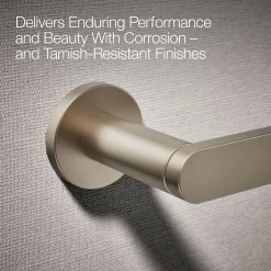 Pivoting toilet paper holder