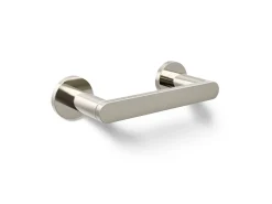 Pivoting toilet paper holder