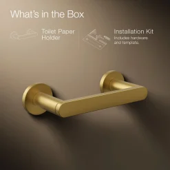 Pivoting toilet paper holder